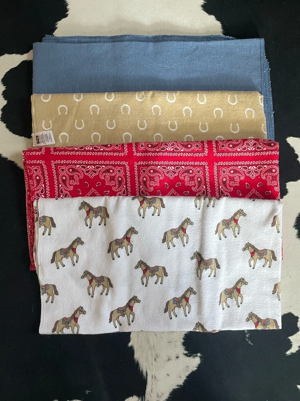 Western Theme Burp Cloths